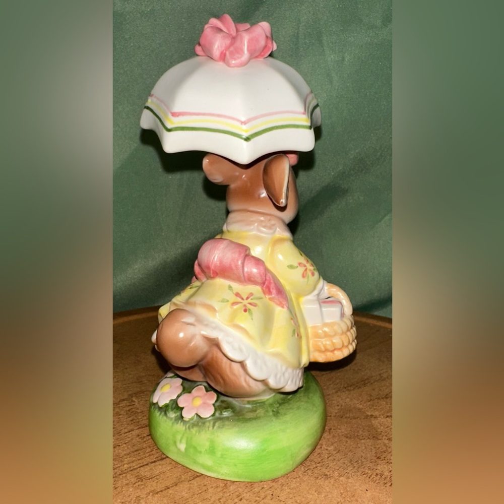 Vintage Avon The Cherished Moments Collection Come Rain or Shine Bunny Rabbit 6” - Picture 6 of 11